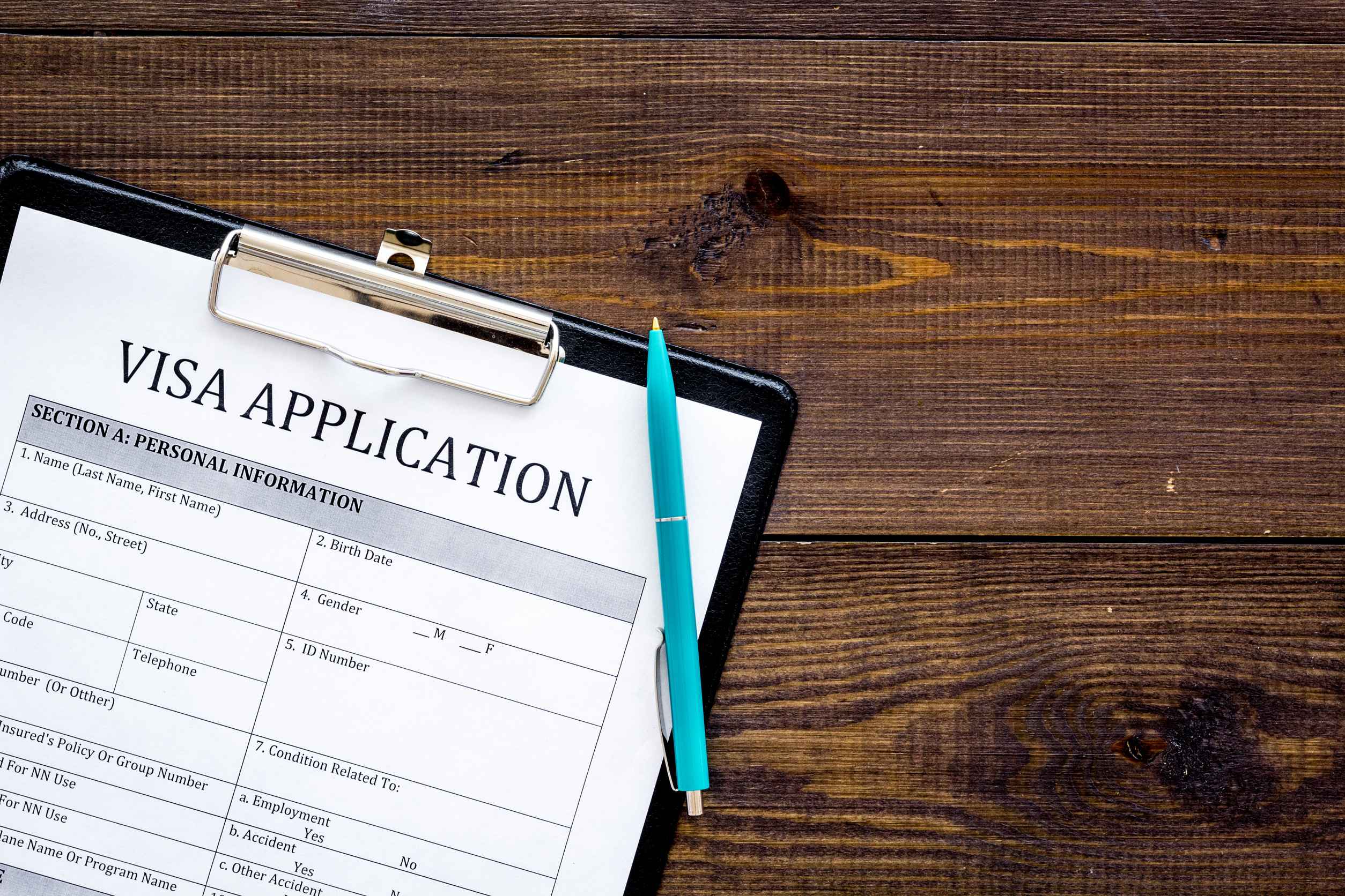 Visa Processing Registration Visa Application Form